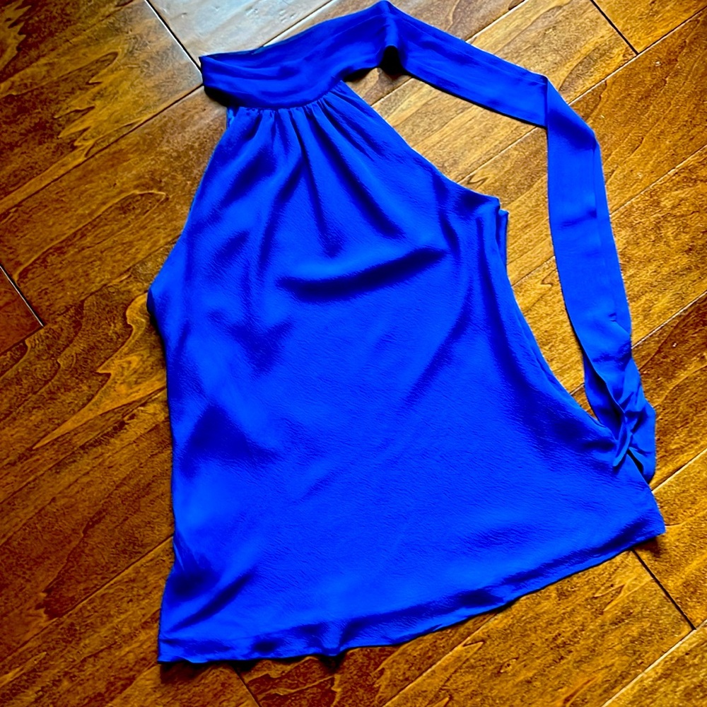 Sleeveless blue neck tank top from Express!